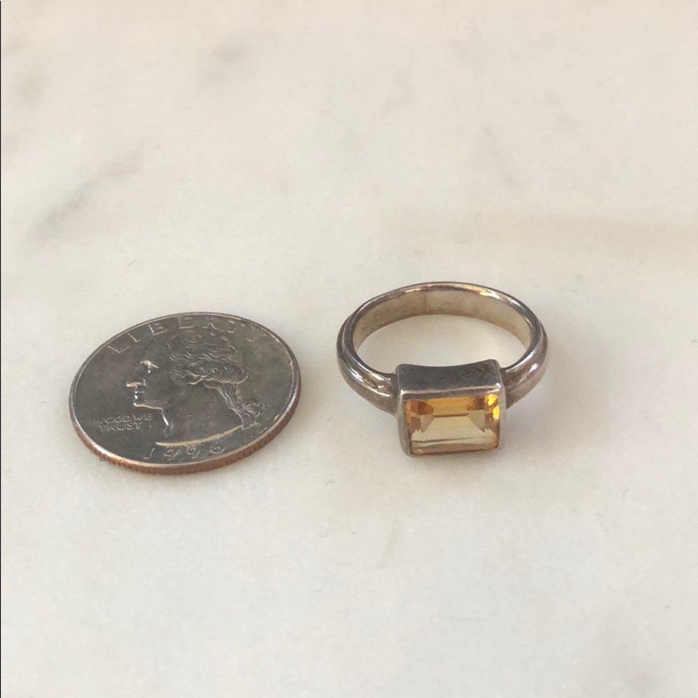 Bask | .925 Sterling Silver Canary Stone Ring - Picture 8 of 9